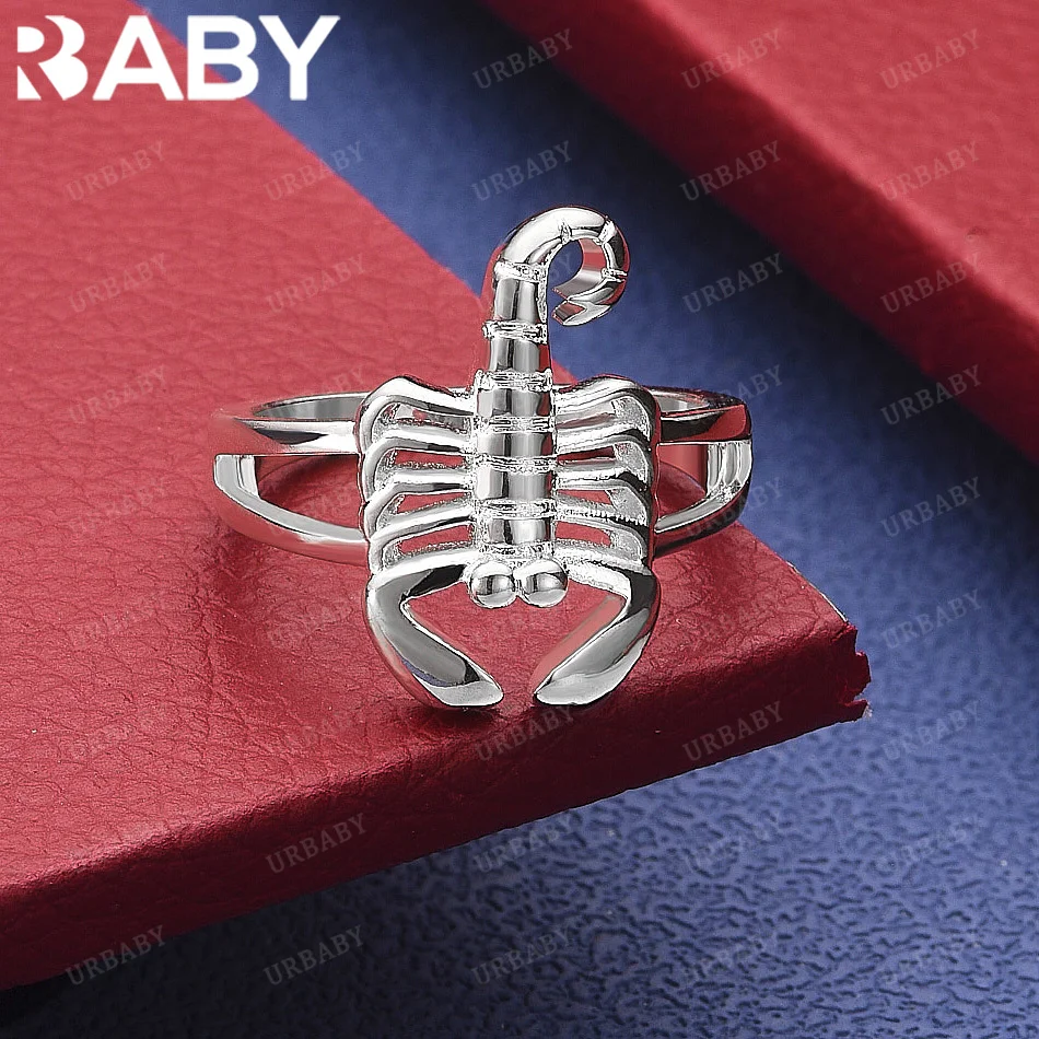 URBABY 925 Sterling Silver Size 7-10 Lobster Ring For Women Men Fashion Jewelry Charm Grace Wedding Engagement Accessories
URBABY 925 Sterling Silver Size 7-10 Lobster Ring For Women Men Fashion Jewelry Charm Grace Wedding Engagement Accessories
