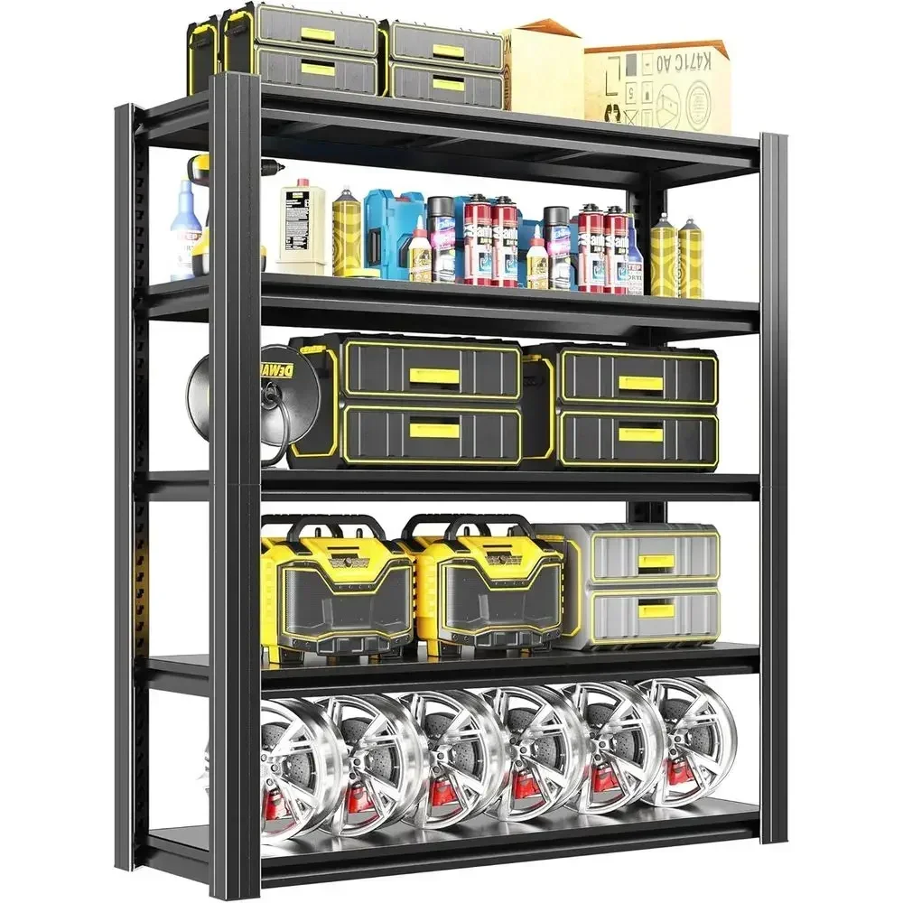 5 Tier Metal Garage Shelving Units and Storage,78" H*48" W*18" D Heavy Duty Shelves Adjustable,2000lbs Load-Bearing,Utility Rack
5 Tier Metal Garage Shelving Units and Storage,78" H*48" W*18" D Heavy Duty Shelves Adjustable,2000lbs Load-Bearing,Utility Rack