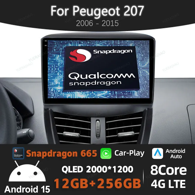 Android 15 Car Radio For Peugeot 207 CC 207CC 2006 - 2015 Multimedia Video Player NAVI GPS Head Unit 4G LTE Carplay Auto QLED BT
Android 15 Car Radio For Peugeot 207 CC 207CC 2006 - 2015 Multimedia Video Player NAVI GPS Head Unit 4G LTE Carplay Auto QLED BT