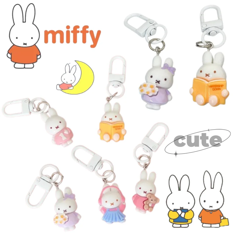 Miffy keychain new creative cartoon cute rabbit print fashionable portable high appearance value student bag hanging accessory
Miffy keychain new creative cartoon cute rabbit print fashionable portable high appearance value student bag hanging accessory