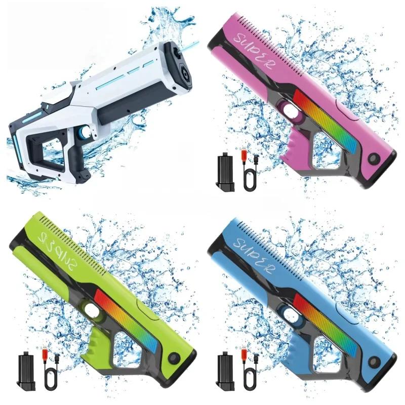 Children Electric Water Gun Toy Continuous Shooting Automatic Water Absorption Watergun Summer Outdoor Beach Pool Toys for Kids
Children Electric Water Gun Toy Continuous Shooting Automatic Water Absorption Watergun Summer Outdoor Beach Pool Toys for Kids
