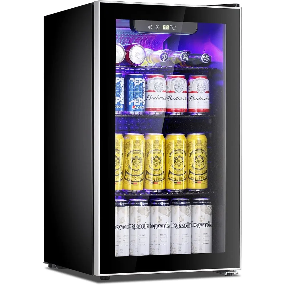 Beverage Refrigerator Cooler, 100 Can Mini Fridge Glass Door for Soda Beer or Wine Glass Door Small Drink Dispenser Adjustable
Beverage Refrigerator Cooler, 100 Can Mini Fridge Glass Door for Soda Beer or Wine Glass Door Small Drink Dispenser Adjustable