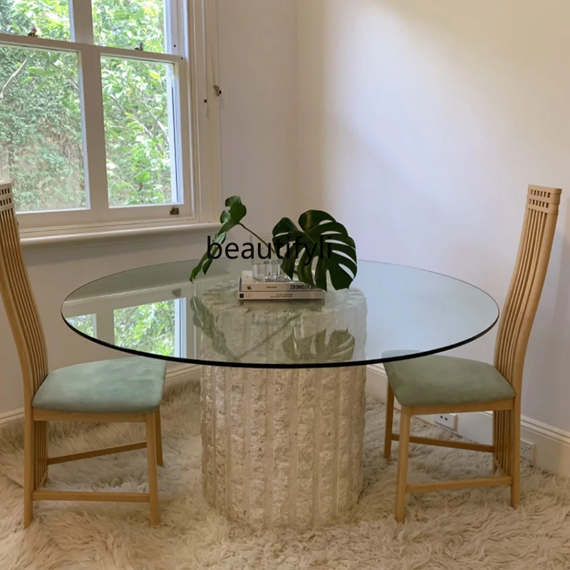 Wabi Sansan Natural Travertine Dining Table Travertine Round Dining Room Luxury Living Room Dining Table
Wabi Sansan Natural Travertine Dining Table Travertine Round Dining Room Luxury Living Room Dining Table