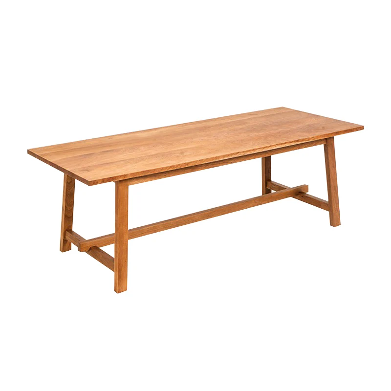 Nordic solid wood dining table and chairs Japanese rectangular log style long table
Nordic solid wood dining table and chairs Japanese rectangular log style long table