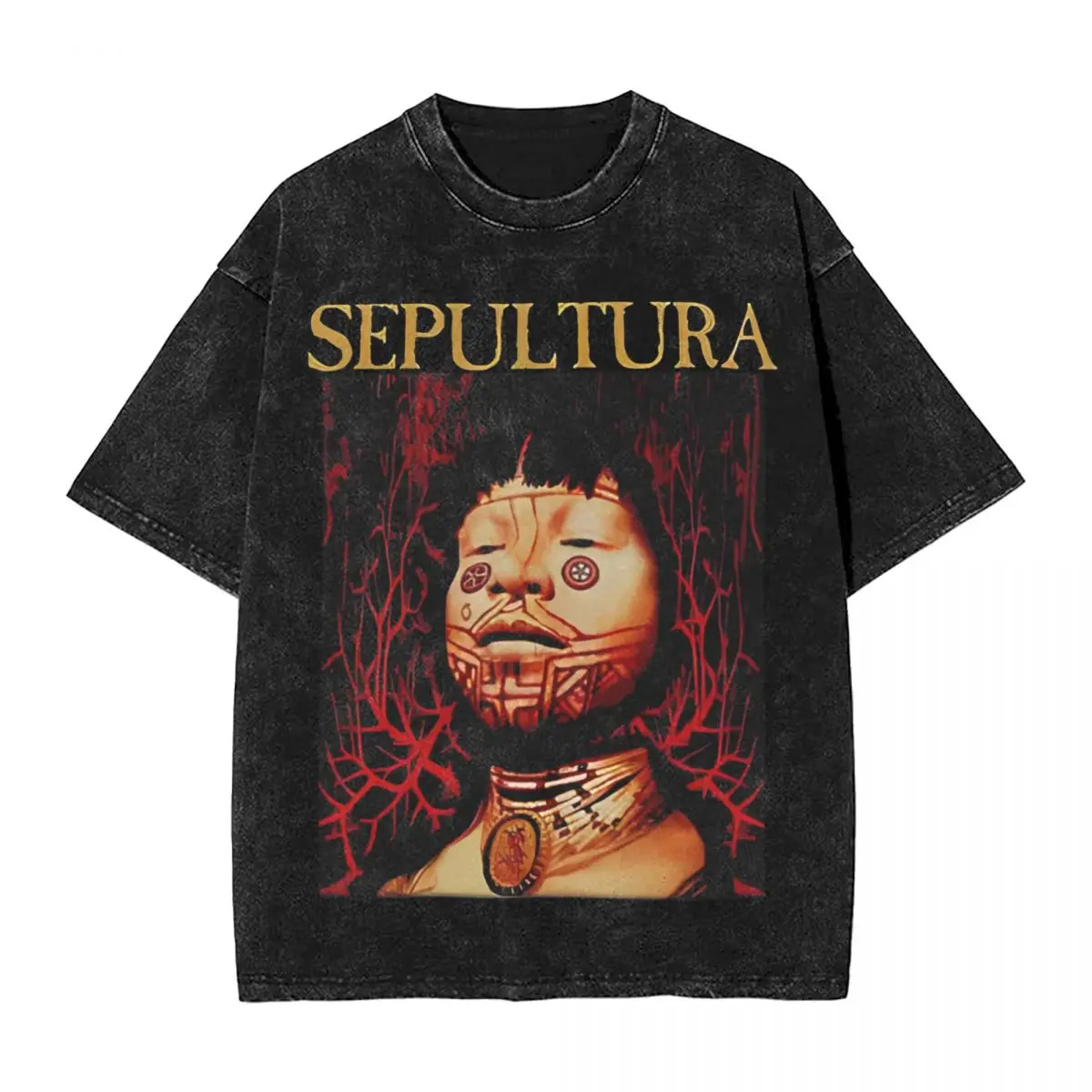 Футболка Sepultura Roots в стиле хип-хоп, стираная футболка с короткими рукавами, винтажная футболка для мужчин и женщин, уличная одежда, летние топы, футболки
Футболка Sepultura Roots в стиле хип-хоп, стираная футболка с короткими рукавами, винтажная футболка для мужчин и женщин, уличная одежда, летние топы, футболки