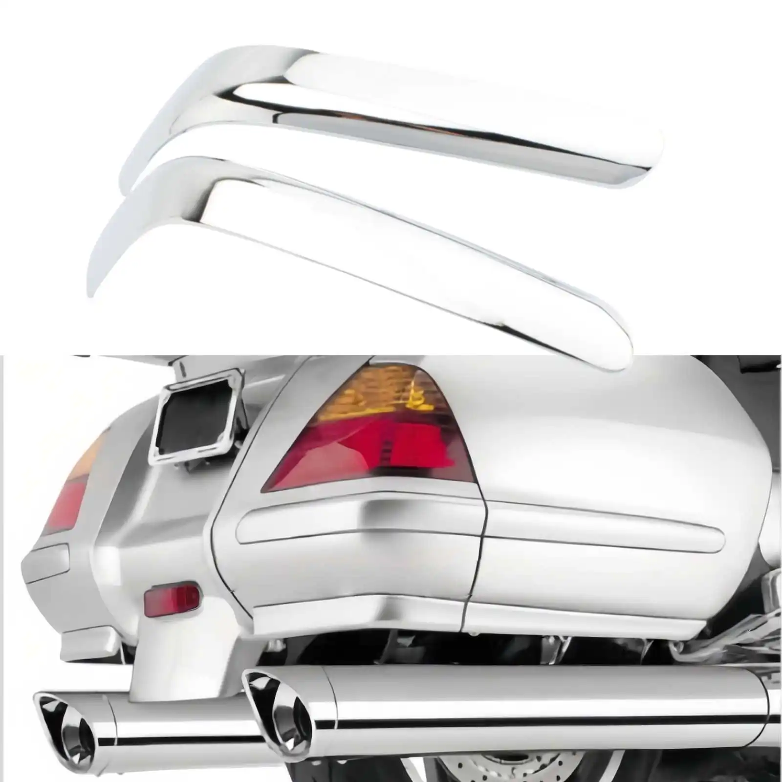 Motorcycle Rear Trunk Center Side Chrome Molding Chrome Mid Trunk Strips For Honda GL1800 2001–2011 Decoration Set
Motorcycle Rear Trunk Center Side Chrome Molding Chrome Mid Trunk Strips For Honda GL1800 2001–2011 Decoration Set