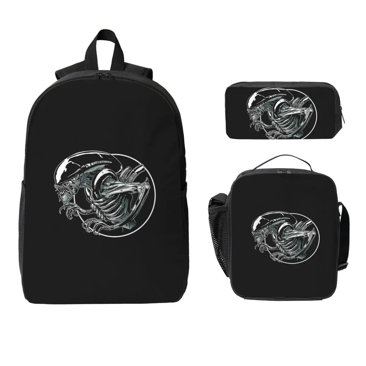 Xenomorph Alien Backpack Student Boys Girls BookBag School Bag Laptop Shoulder Bags 3ps Insulated Lunch Bag Pencil Case
Xenomorph Alien Backpack Student Boys Girls BookBag School Bag Laptop Shoulder Bags 3ps Insulated Lunch Bag Pencil Case