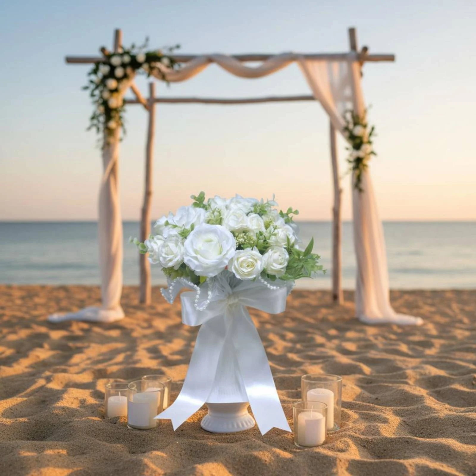 Bridal Flower Spray Photo Prop Artificial Blossom Spray Fake Wedding Flower Bunch No Watering Fade Resistant for Registration
Bridal Flower Spray Photo Prop Artificial Blossom Spray Fake Wedding Flower Bunch No Watering Fade Resistant for Registration