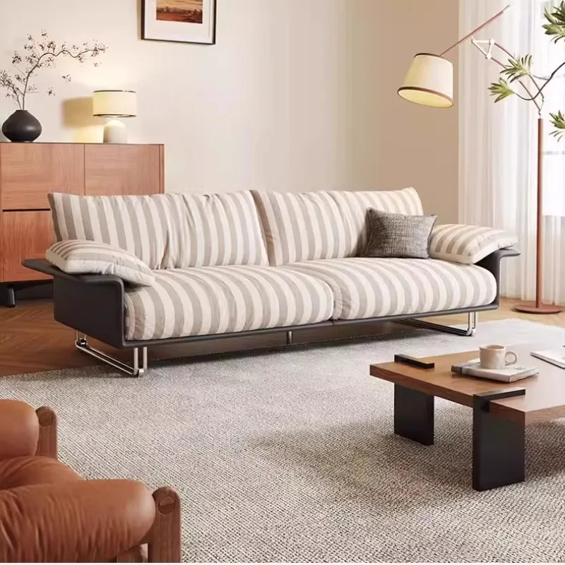 Linear Fabric Detachable And Washable Living Room Straight-row Sofa Lazy Modern Chenille Apartment Armchairs Balcony Furniture
Linear Fabric Detachable And Washable Living Room Straight-row Sofa Lazy Modern Chenille Apartment Armchairs Balcony Furniture