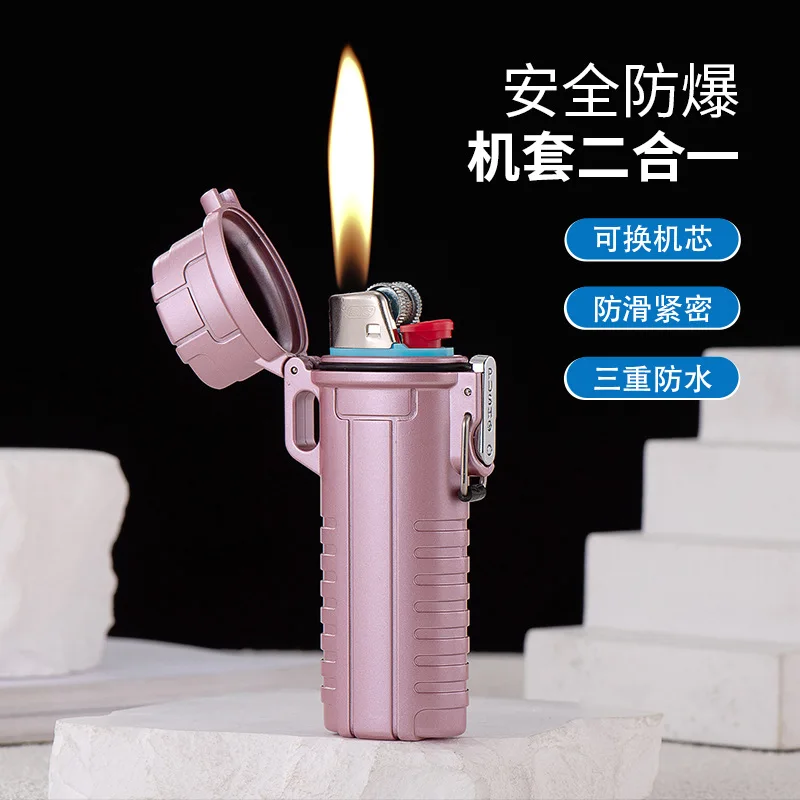 Waterproof Lighter Cover Lighter Case Pendant Portable Small Case Metal Cigarette Lighters Box Cigarette Smoking(NO GAS)
Waterproof Lighter Cover Lighter Case Pendant Portable Small Case Metal Cigarette Lighters Box Cigarette Smoking(NO GAS)