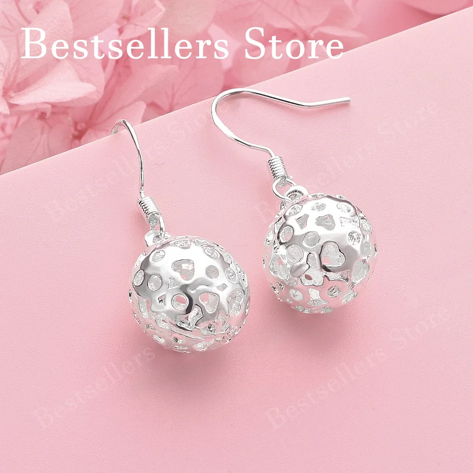 Elegant 925 Sterling Silver Delicate Openwork Round Earrings for Women, Fashionable Wedding Jewelry Accessories
Elegant 925 Sterling Silver Delicate Openwork Round Earrings for Women, Fashionable Wedding Jewelry Accessories