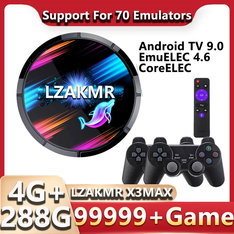 NEW 4K WIFI X3 MAX Retro Game Box Console 99999+Games for PS1/PSP Android TV EmuELEC 4.6 CoreELEC Ultimate Children's Gifts
NEW 4K WIFI X3 MAX Retro Game Box Console 99999+Games for PS1/PSP Android TV EmuELEC 4.6 CoreELEC Ultimate Children's Gifts