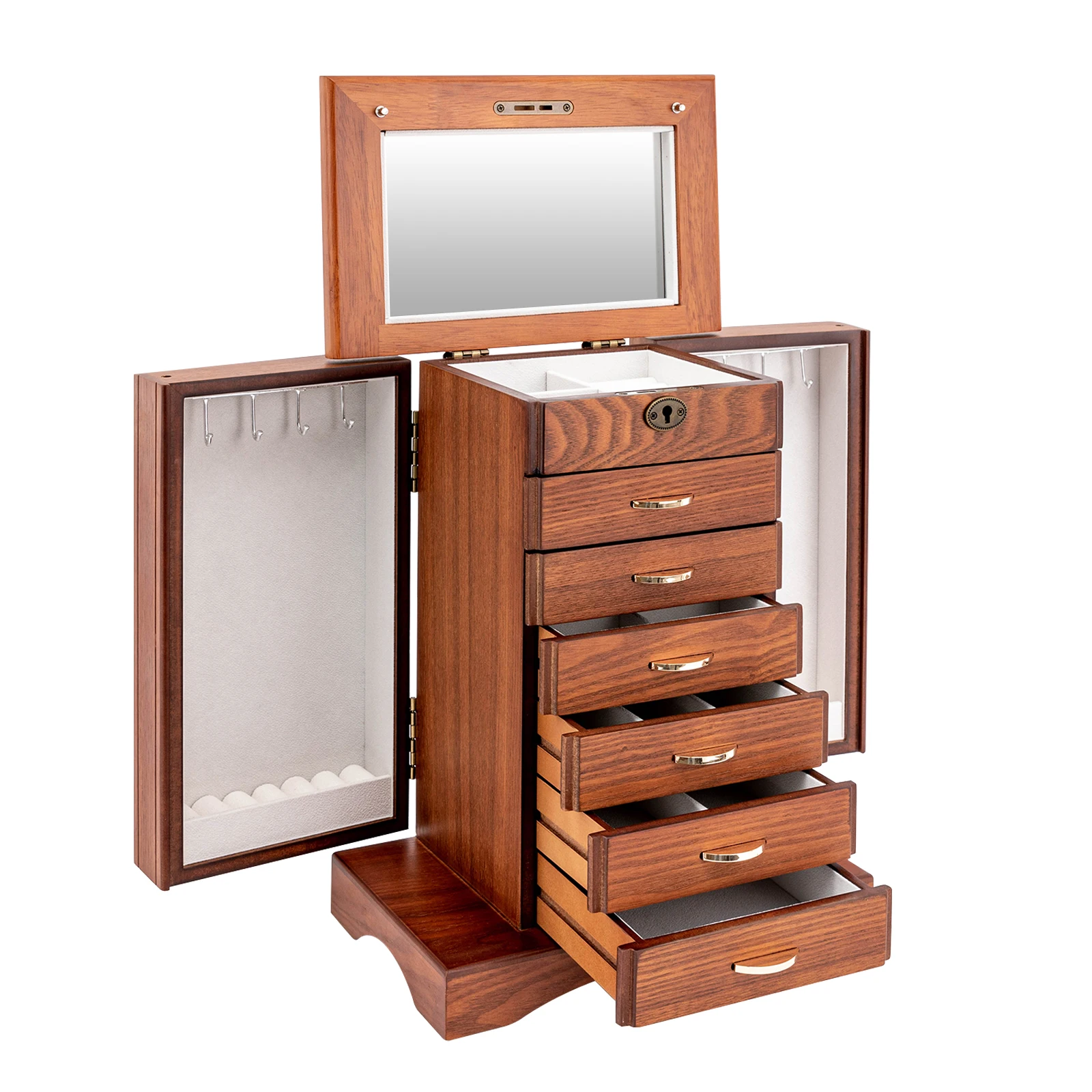 3-Layer Jewelry Storage Box Vintage Drawer Organizer - Walnut Color 30 * 21 * 29
3-Layer Jewelry Storage Box Vintage Drawer Organizer - Walnut Color 30 * 21 * 29