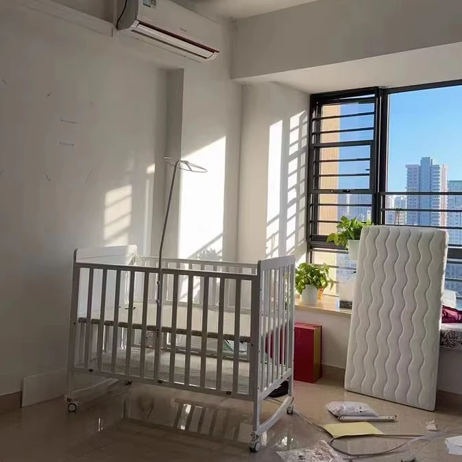 Made in China European Style White Wooden Baby Cot Kids Furniture Comfortable Babi Wood Bed With Soft Mattress
Made in China European Style White Wooden Baby Cot Kids Furniture Comfortable Babi Wood Bed With Soft Mattress
