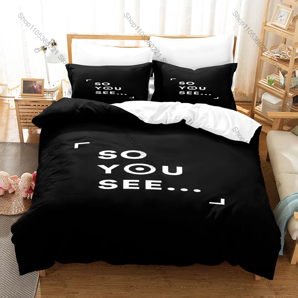 So You See 3PCS Bedding Set, Duvet Cover + 2 Pillowcases, Trendy Art Print Soft Microfiber for Bedroom Decoration & Gift
So You See 3PCS Bedding Set, Duvet Cover + 2 Pillowcases, Trendy Art Print Soft Microfiber for Bedroom Decoration & Gift