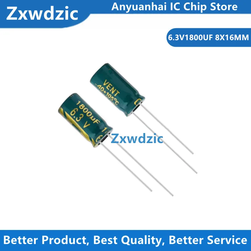100pcs 6.3V 1800UF 8X16 High Frequency Low Resistance Electrolytic Capacitor 1800UF 6.3V 8*16
100pcs 6.3V 1800UF 8X16 High Frequency Low Resistance Electrolytic Capacitor 1800UF 6.3V 8*16