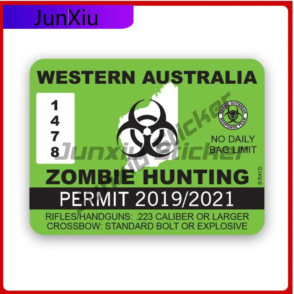 Western Australia Zombie Hunting Permit Stickerwaterproof Anime Laptop Waterproof Vinyl Decal For Suvs Outdoor Outdoor Creative
Western Australia Zombie Hunting Permit Stickerwaterproof Anime Laptop Waterproof Vinyl Decal For Suvs Outdoor Outdoor Creative