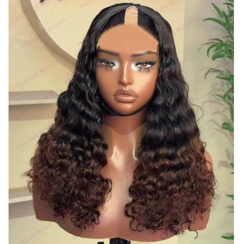 Deep Wave Ombre Auburn Brown 100% Remy Human Hair Black Women 1x4 Opening U Part Wigs Natural Hair Glueless 1x4 V Part Wigs
Deep Wave Ombre Auburn Brown 100% Remy Human Hair Black Women 1x4 Opening U Part Wigs Natural Hair Glueless 1x4 V Part Wigs