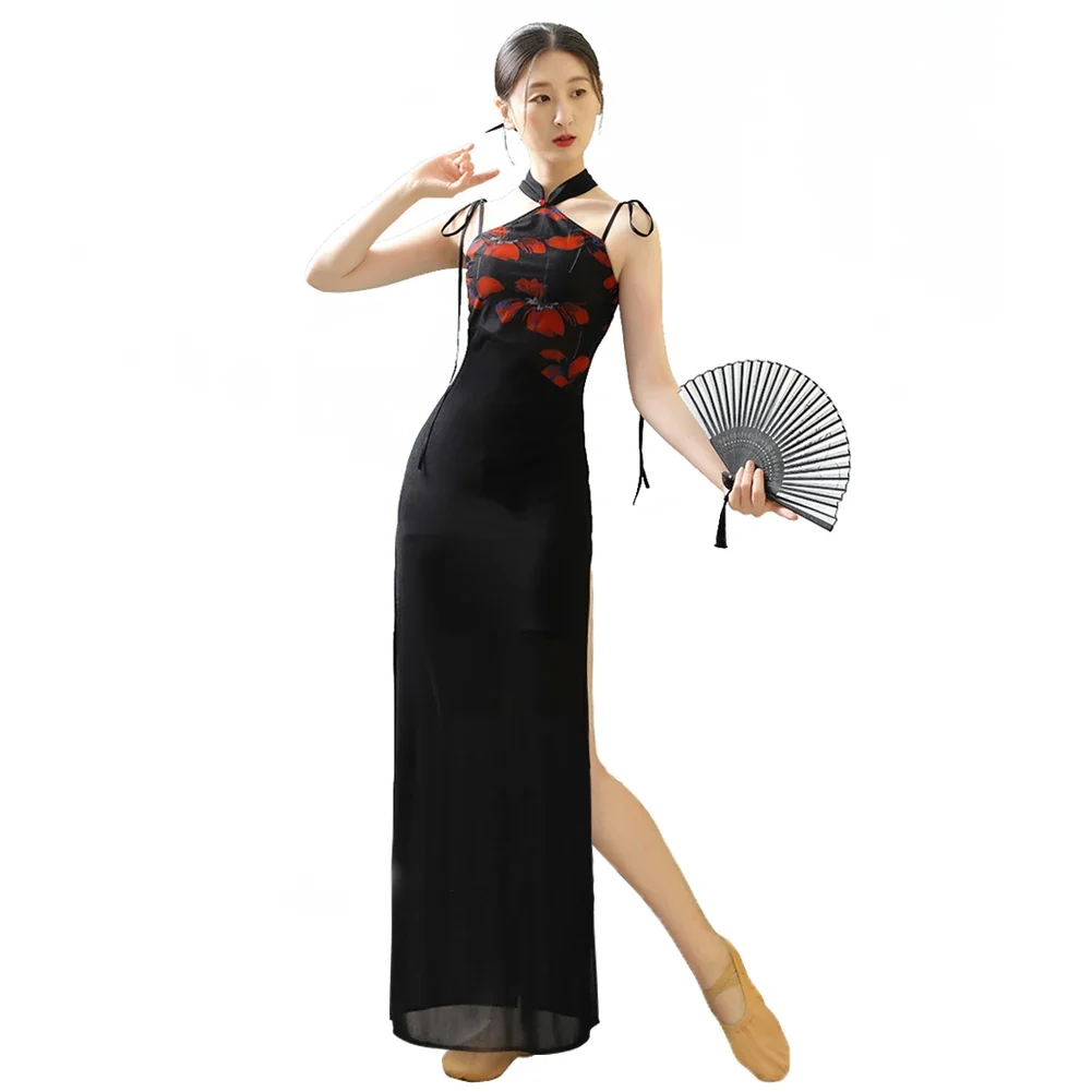 Shoulder strap Qipao Dress For Women Sexy Chinese Cheongsam dress Slit Chinese Traditional Qipao Print Qipao Cheongsam Long
Shoulder strap Qipao Dress For Women Sexy Chinese Cheongsam dress Slit Chinese Traditional Qipao Print Qipao Cheongsam Long