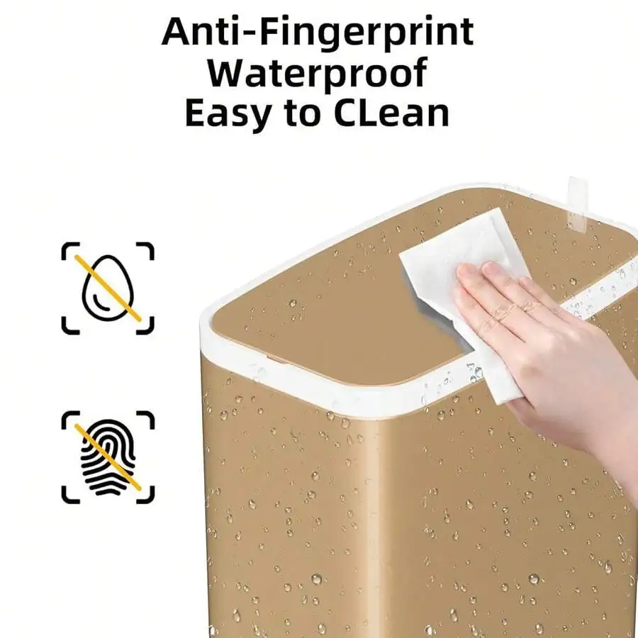 Champagne Gold Bathroom Trash Can With Lid Soft Close 1.6 Gallon Slim Metal Step Wastebasket For Office Bedroom Toilet
Champagne Gold Bathroom Trash Can With Lid Soft Close 1.6 Gallon Slim Metal Step Wastebasket For Office Bedroom Toilet