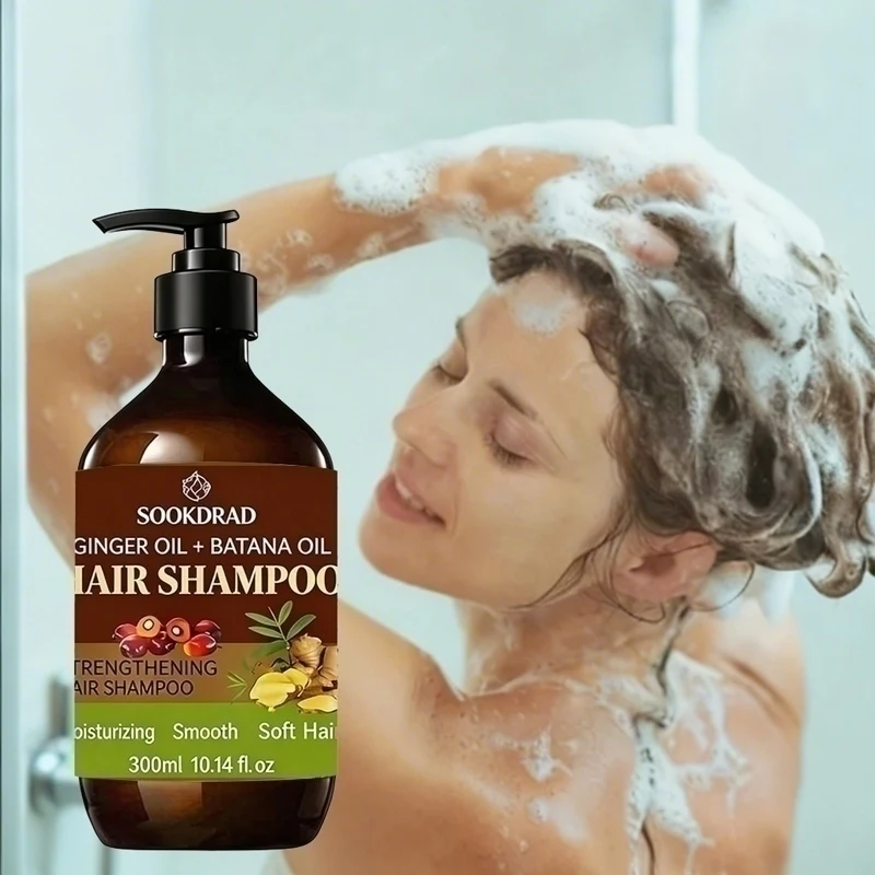 Ginger Oil + Batana Oil Hair Shampoo, Deep Cleansing Scalp, Light Non-sticky Formula, 300ml
Ginger Oil + Batana Oil Hair Shampoo, Deep Cleansing Scalp, Light Non-sticky Formula, 300ml
