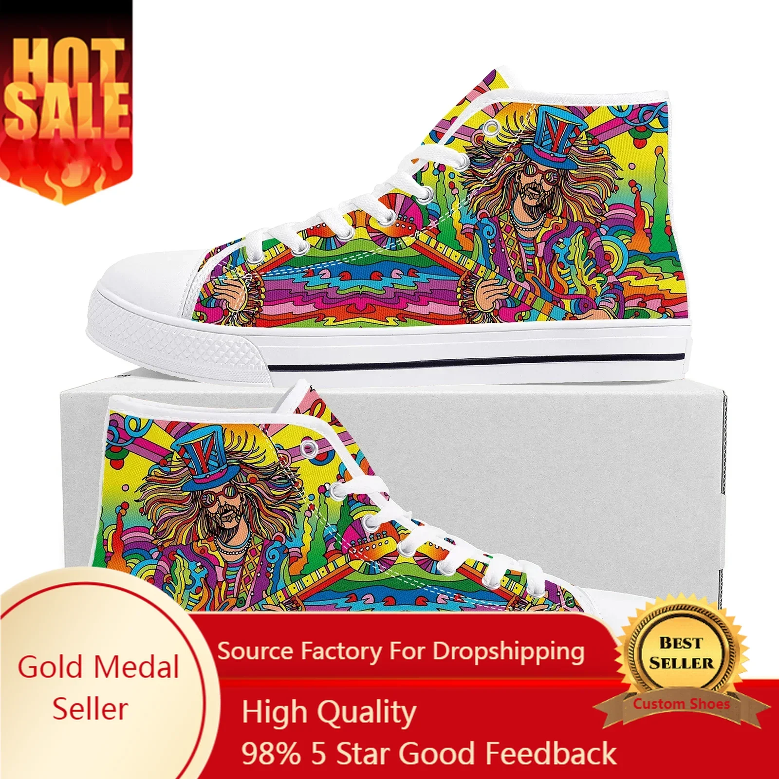Colorful Guitar Hippie Rock High Top High Quality Sneakers Mens Womens Teenager Canvas Sneaker Custom Made Shoe Couple Shoes
Colorful Guitar Hippie Rock High Top High Quality Sneakers Mens Womens Teenager Canvas Sneaker Custom Made Shoe Couple Shoes