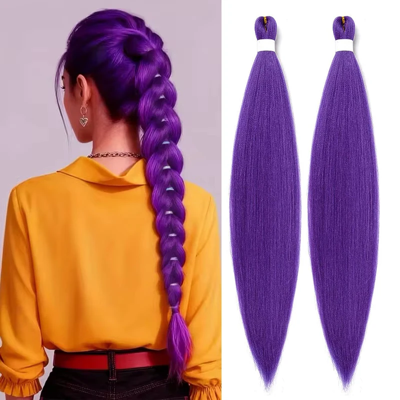 Synthetic 26 30 Inch Purple Braiding Hair Pre Stretched Long Braiding hair Extensions for Stage Party Halloween Costume Cosplay
Synthetic 26 30 Inch Purple Braiding Hair Pre Stretched Long Braiding hair Extensions for Stage Party Halloween Costume Cosplay