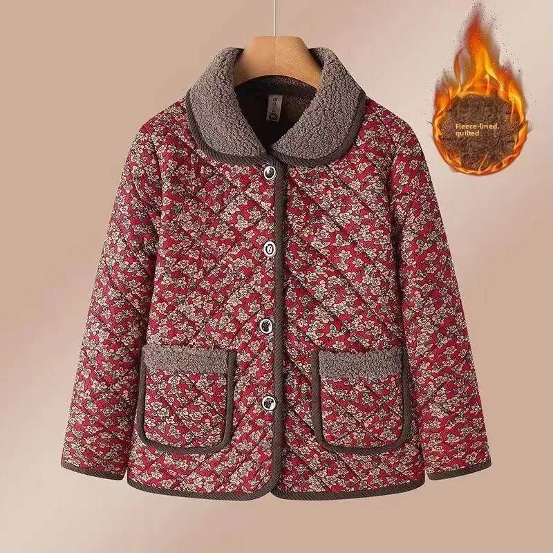 Faionable Small Floral Cotton Jaet 2026 New Autumn Winter Mid-aged Women's Outerwear Ele Mom's ort Cotton Coat
Faionable Small Floral Cotton Jaet 2026 New Autumn Winter Mid-aged Women's Outerwear Ele Mom's ort Cotton Coat