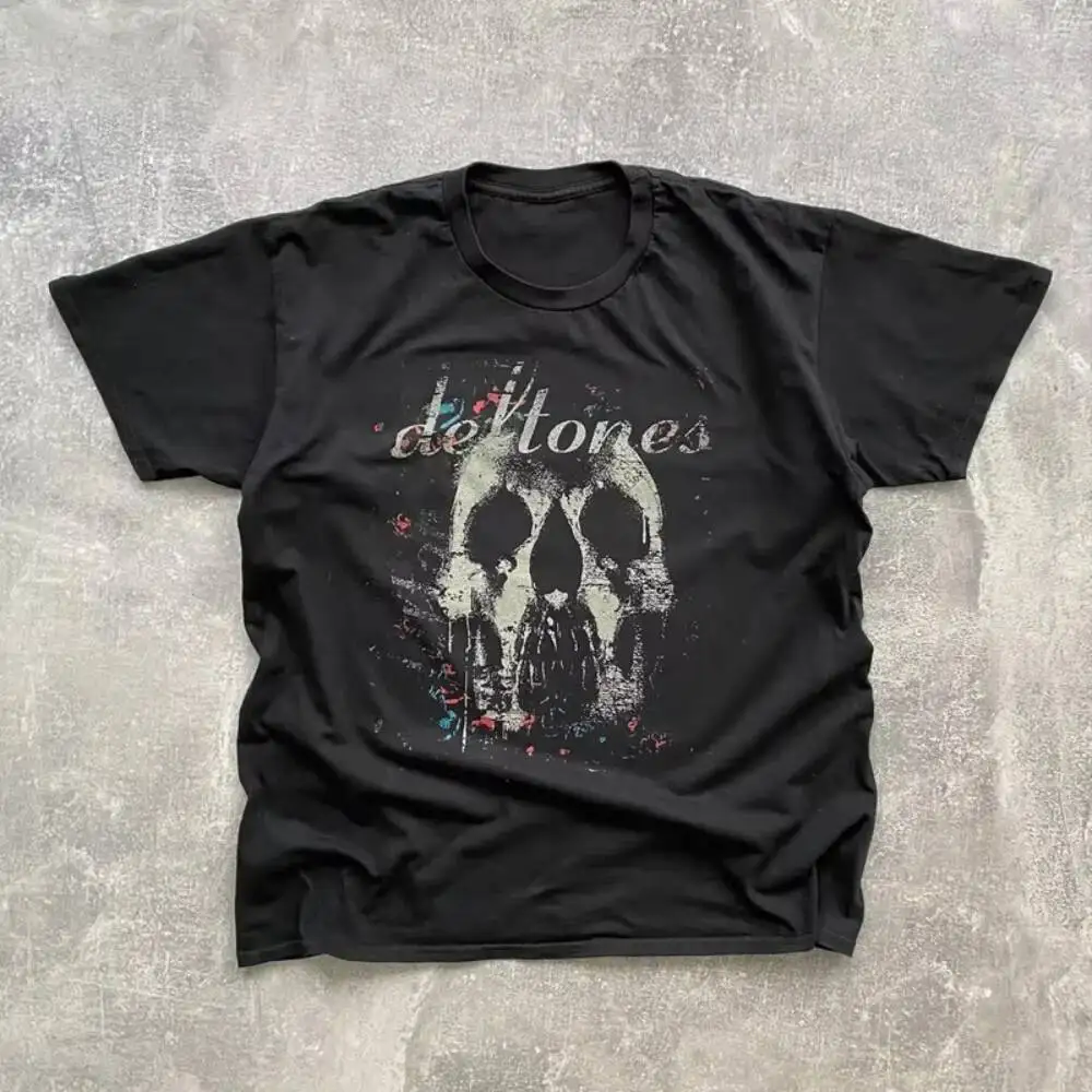 2025 Deftones Band WHITE PONY Vintage Black T-Shirt Men Women T Shirt Loose Fitness Short Sleeve T-Shirts High Street Crew Neck
2025 Deftones Band WHITE PONY Vintage Black T-Shirt Men Women T Shirt Loose Fitness Short Sleeve T-Shirts High Street Crew Neck