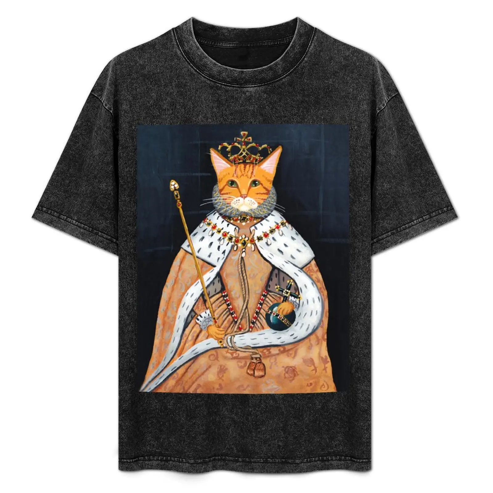 The Coronation - Elizabethan Cat T-Shirt Basic Simple Casual Short Sleeve Tee
The Coronation - Elizabethan Cat T-Shirt Basic Simple Casual Short Sleeve Tee