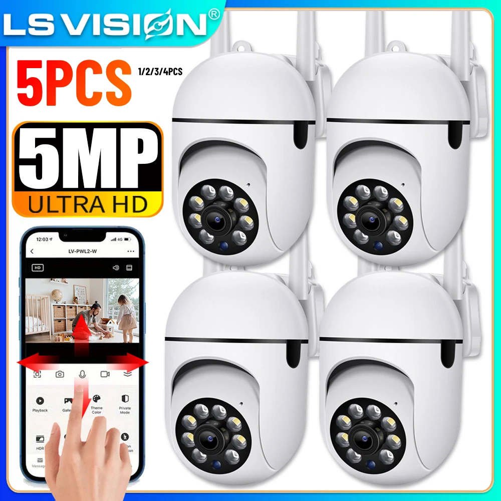 LS VISION 1-5PCS WiFi IP Camera PTZ Wireless Surveillance Camera Two-way Audio Night Vision Auto Tracking CCTV Cameras O-Kam Pro
LS VISION 1-5PCS WiFi IP Camera PTZ Wireless Surveillance Camera Two-way Audio Night Vision Auto Tracking CCTV Cameras O-Kam Pro