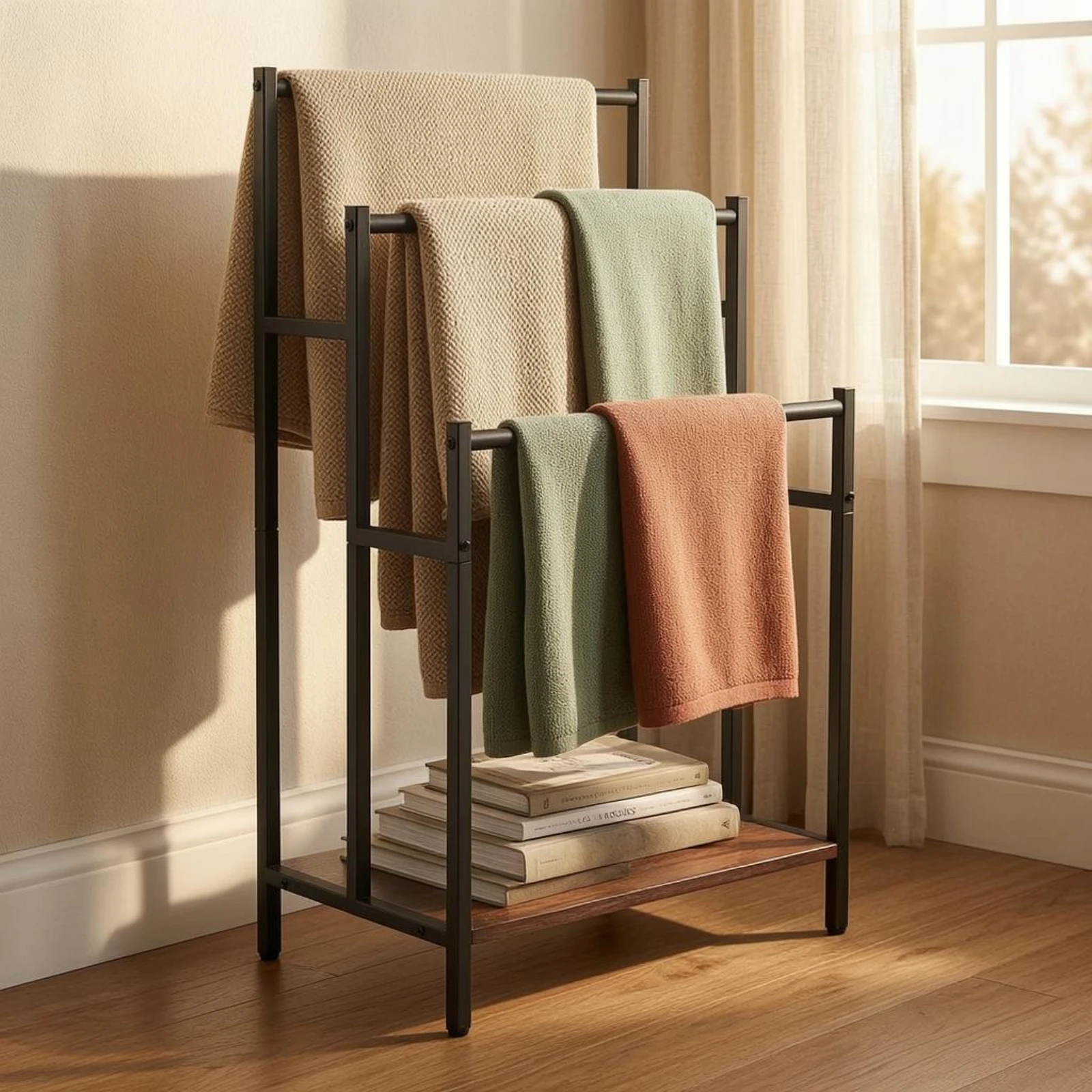 Ladder-Style Towel Rack Anti-Slip Feet Freestanding Towel Rack Home Storage Open Frame
Ladder-Style Towel Rack Anti-Slip Feet Freestanding Towel Rack Home Storage Open Frame