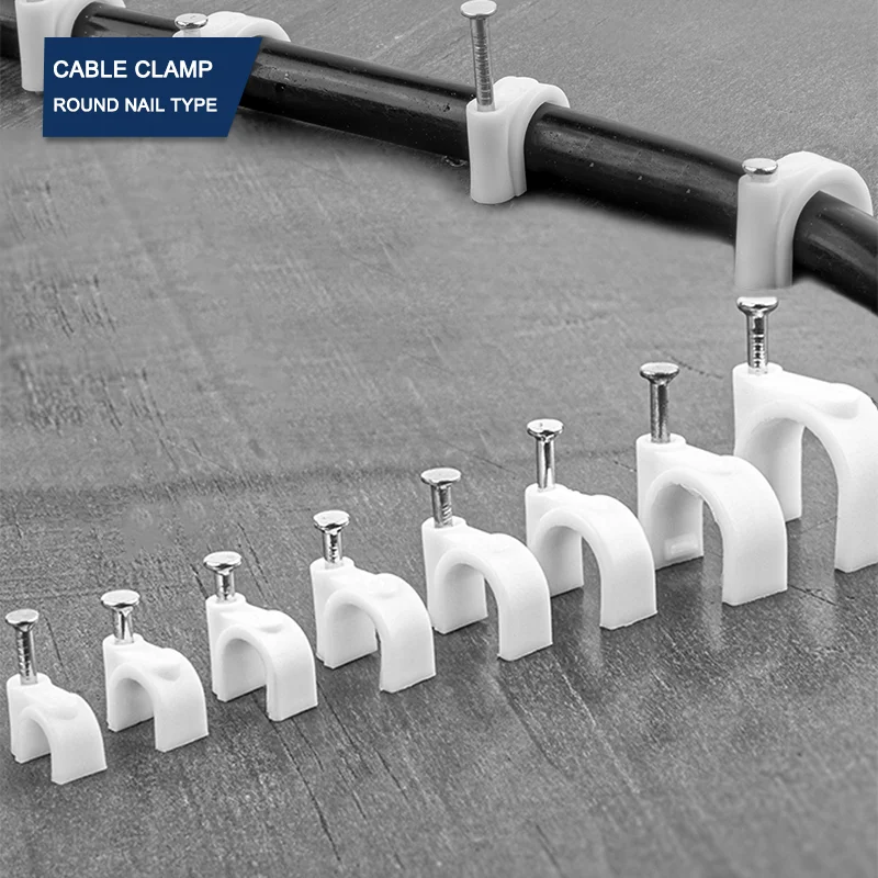 100pcs Cable Fixing Wall Hanging Circle Nail Clip Cable Clips Round Steel White Wire Clamp Line Buckle 14/16/18/20/22/25mm
100pcs Cable Fixing Wall Hanging Circle Nail Clip Cable Clips Round Steel White Wire Clamp Line Buckle 14/16/18/20/22/25mm