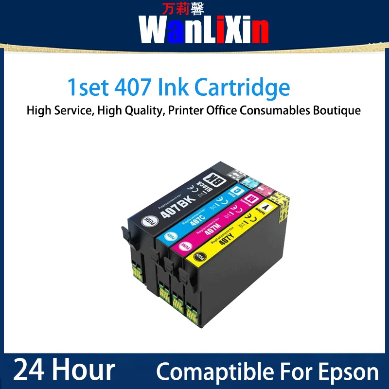 1 SET 407 Ink Cartridge Compatible For Epson WF-4745
1 SET 407 Ink Cartridge Compatible For Epson WF-4745