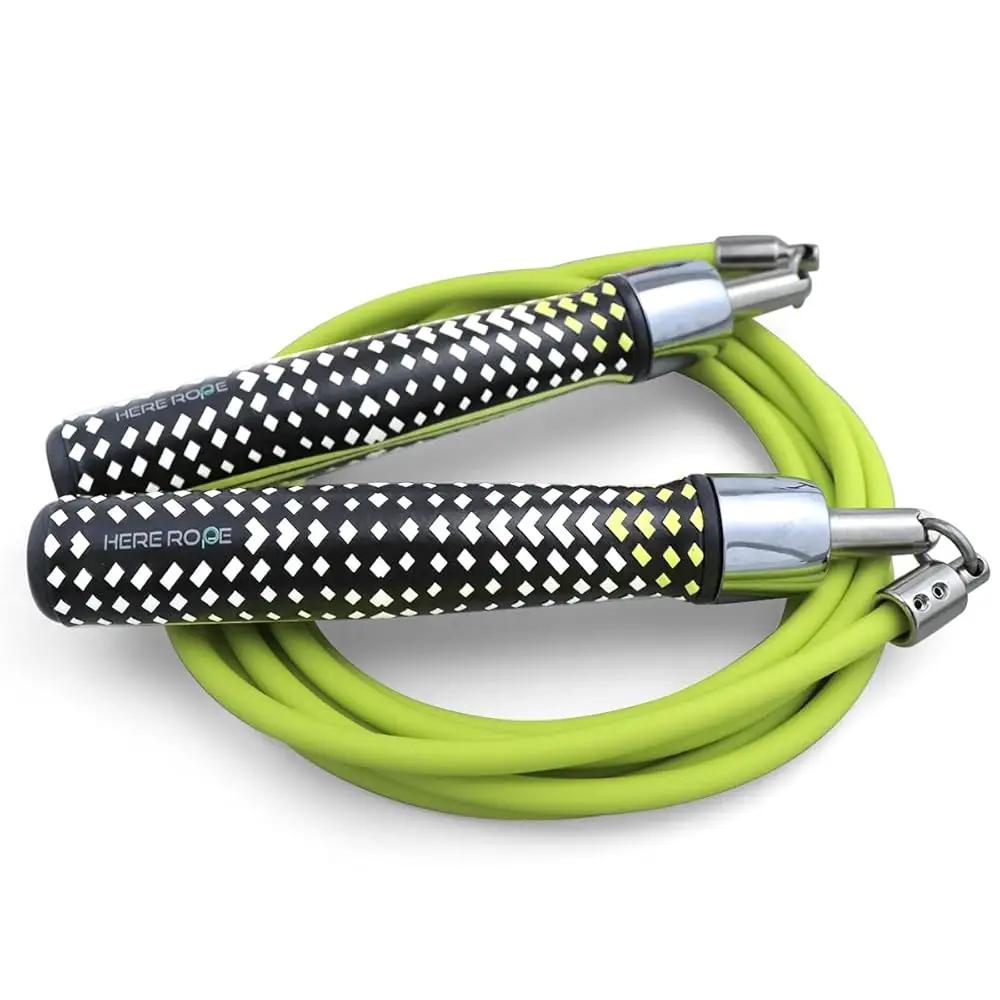 Утяжеленная скакалка HEREROPE 1/4 фунта для скорости, кардио, бокса и тренировок, с шарикоподшипниками, удобная и эргономичная.
Утяжеленная скакалка HEREROPE 1/4 фунта для скорости, кардио, бокса и тренировок, с шарикоподшипниками, удобная и эргономичная.