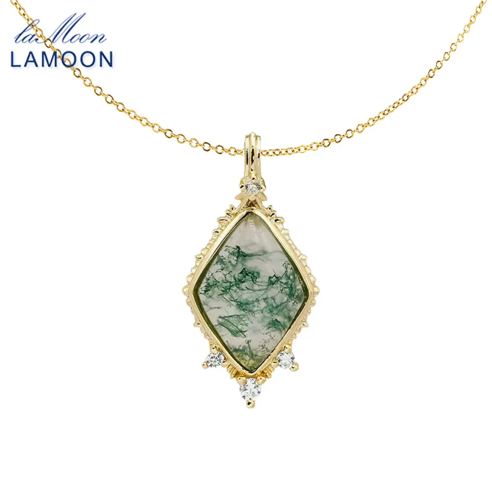 LAMOON винтажное ожерелье из натурального мхового агата с драгоценными камнями для женщин, простое элегантное ожерелье из стерлингового серебра 925 пробы, золото Vermeil, ювелирные изделия, подарок
LAMOON винтажное ожерелье из натурального мхового агата с драгоценными камнями для женщин, простое элегантное ожерелье из стерлингового серебра 925 пробы, золото Vermeil, ювелирные изделия, подарок