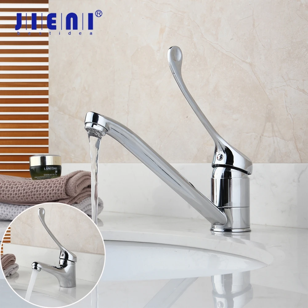JIENI Brass Long Handle Chrome Polished Bathroom Basin Faucet Deck Mounted Medical Hygiene Sink Hot Cold Mixer Tap
JIENI Brass Long Handle Chrome Polished Bathroom Basin Faucet Deck Mounted Medical Hygiene Sink Hot Cold Mixer Tap
