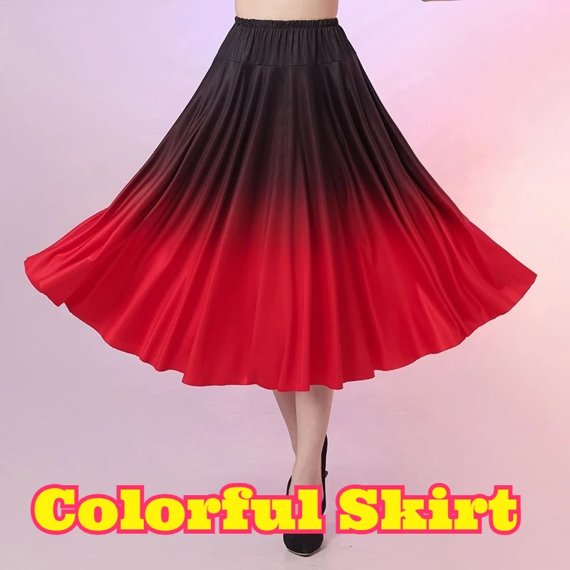 Colorful Gradient Long Skirt Summer Casual Dance Dress Loose Comfortable Stylish Outfit Middle Aged Elderly Dancing Wear Soft
Colorful Gradient Long Skirt Summer Casual Dance Dress Loose Comfortable Stylish Outfit Middle Aged Elderly Dancing Wear Soft
