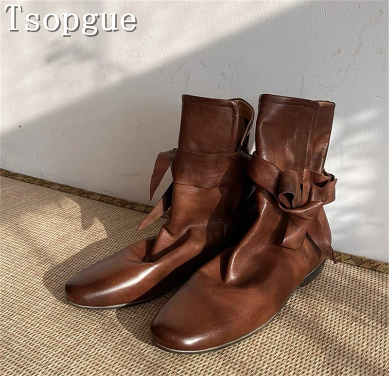 British Style Ankle Lace Up Women Short Boots Square Toe Flat Bottom Chelsea Boots Fashion Outside Casual Shoes
British Style Ankle Lace Up Women Short Boots Square Toe Flat Bottom Chelsea Boots Fashion Outside Casual Shoes