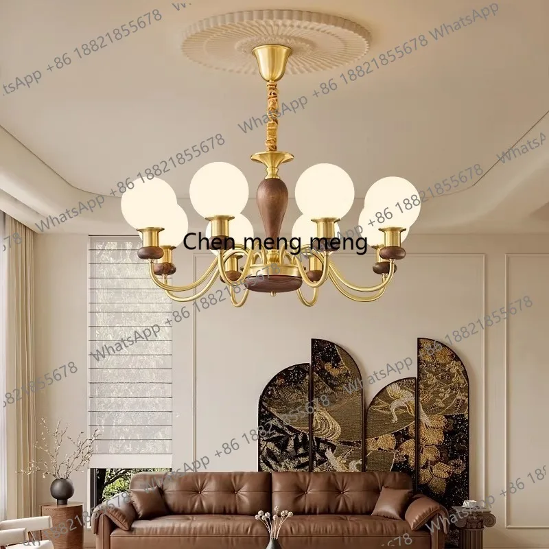 All Copper American Middle French Vintage Living Room Pendant Light New Chinese Bedroom Light
All Copper American Middle French Vintage Living Room Pendant Light New Chinese Bedroom Light
