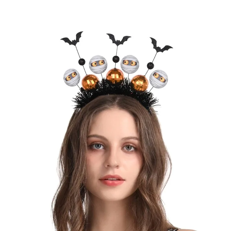 Halloween Headband Ghost Festival White Ghost Bat with Ball Hair Buckle Headwear Hair Hoop Party Cosplay Dress Up Props
Halloween Headband Ghost Festival White Ghost Bat with Ball Hair Buckle Headwear Hair Hoop Party Cosplay Dress Up Props