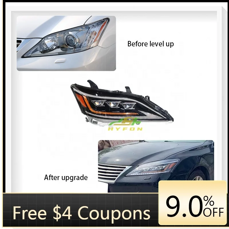 BR BR For Lexus ES 2006-2012 Old to New Style Headlight ES240 ES350 Upgrade Three Eyes 2021 LED Style Headlight Plug and Play
BR BR For Lexus ES 2006-2012 Old to New Style Headlight ES240 ES350 Upgrade Three Eyes 2021 LED Style Headlight Plug and Play