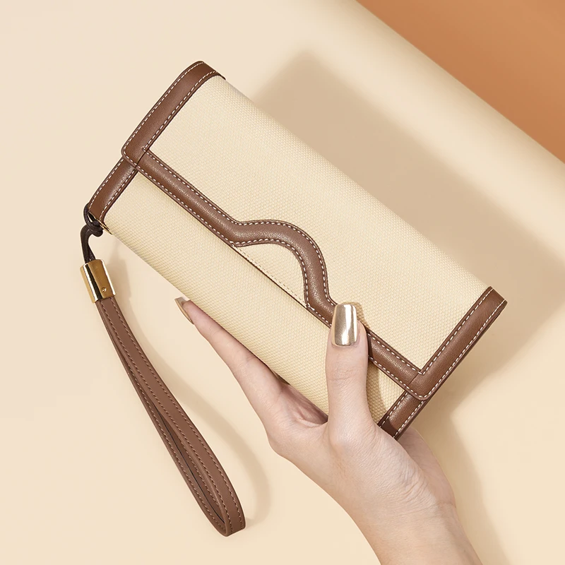 Ladies' casual long wallet, fashionable hand-held bag, multifunctional mobile phone bag, card bag
Ladies' casual long wallet, fashionable hand-held bag, multifunctional mobile phone bag, card bag