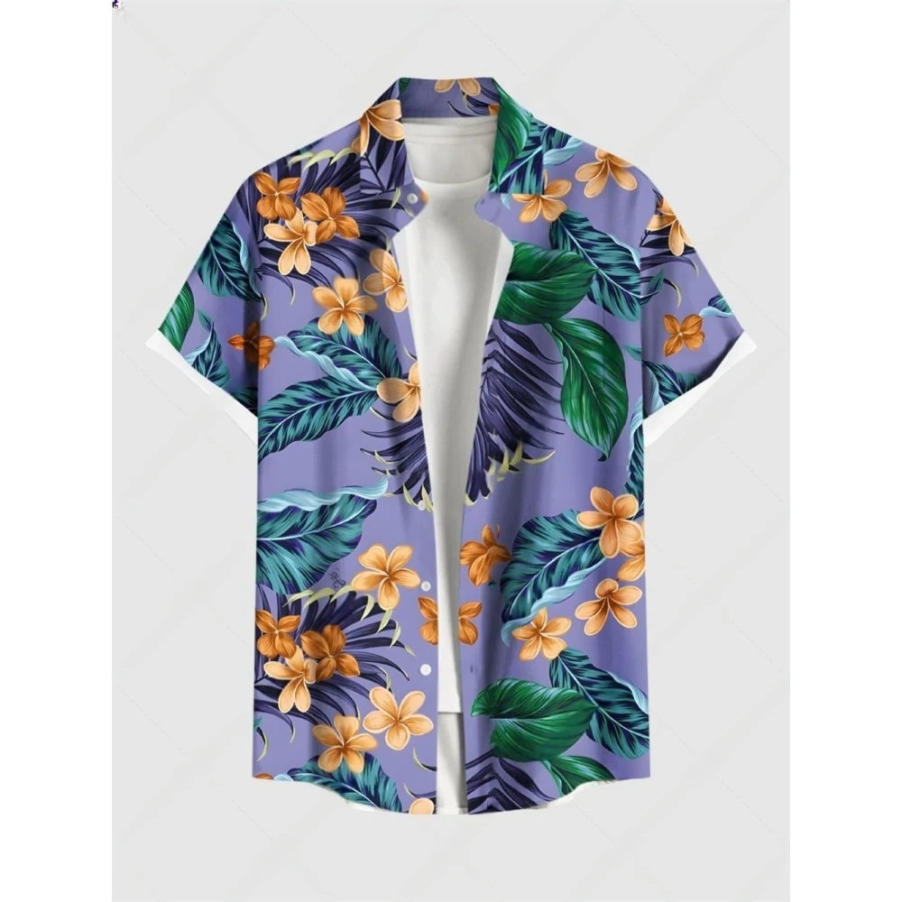 Summer Tropical Plants Flower 3D Print Men's Hawaii Beach Shirts Short Sleeve Button Shirts Oversized Tops Casual Shirts for Men
Summer Tropical Plants Flower 3D Print Men's Hawaii Beach Shirts Short Sleeve Button Shirts Oversized Tops Casual Shirts for Men