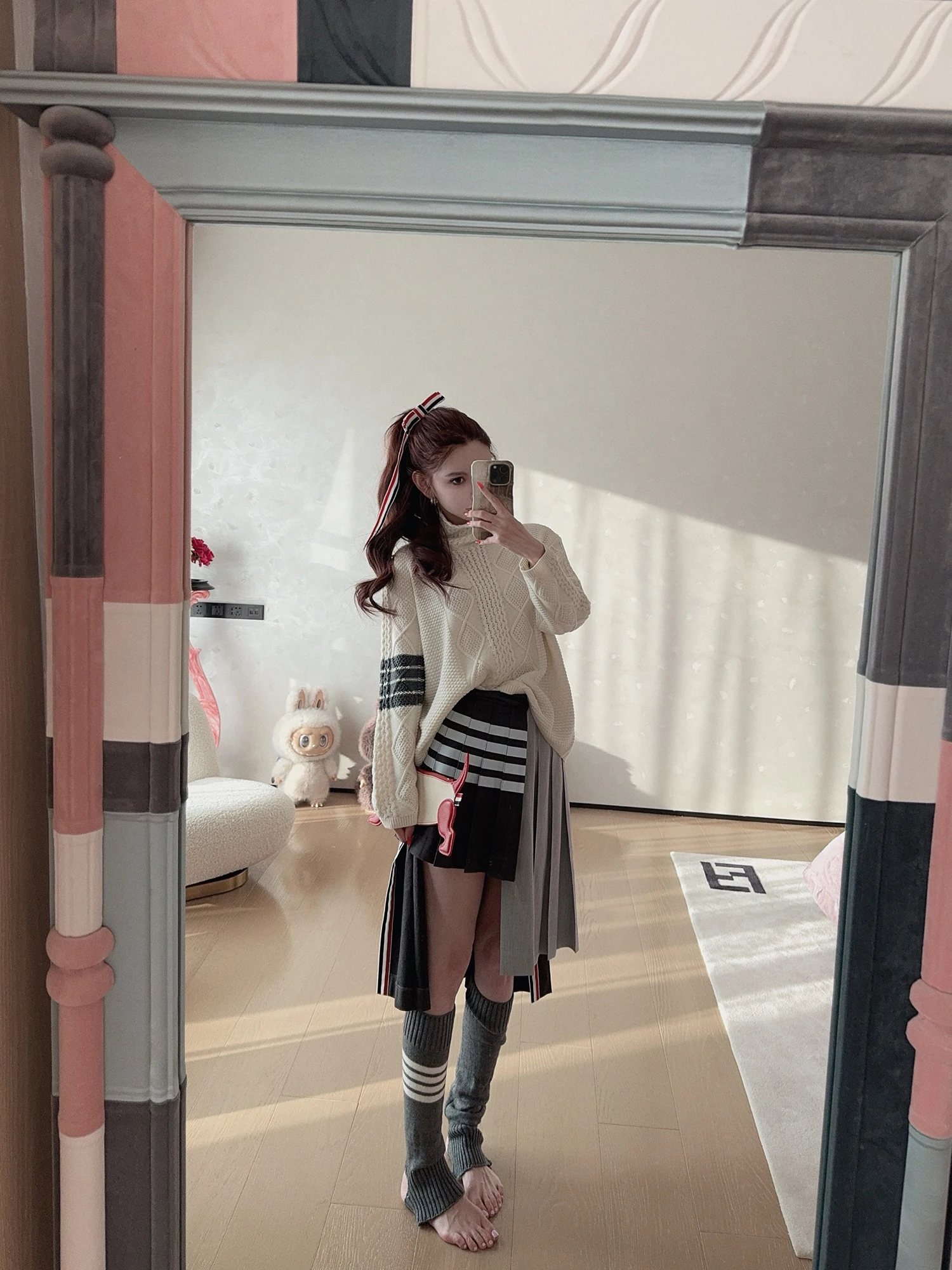 Slimming A-Line Skirt Asymmetrical Splicing Women's Faion College Sle High Waist Bicolor f-length Skirt by Zhao Chenchen
Slimming A-Line Skirt Asymmetrical Splicing Women's Faion College Sle High Waist Bicolor f-length Skirt by Zhao Chenchen