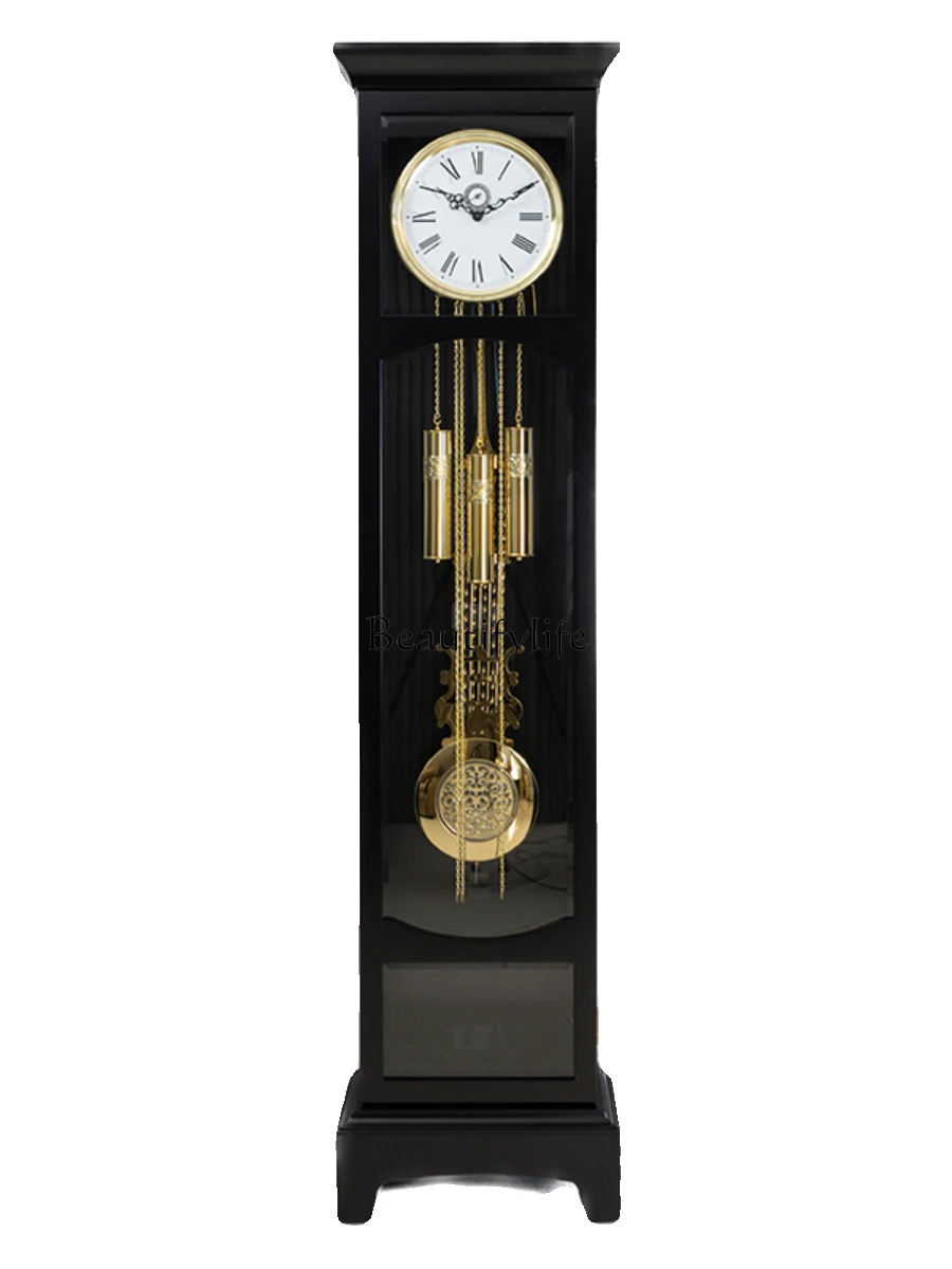 -*Modern simple fashion light luxury floor clock living room vertical solid wood pendulum clock mechanical retro clock Germany
-*Modern simple fashion light luxury floor clock living room vertical solid wood pendulum clock mechanical retro clock Germany