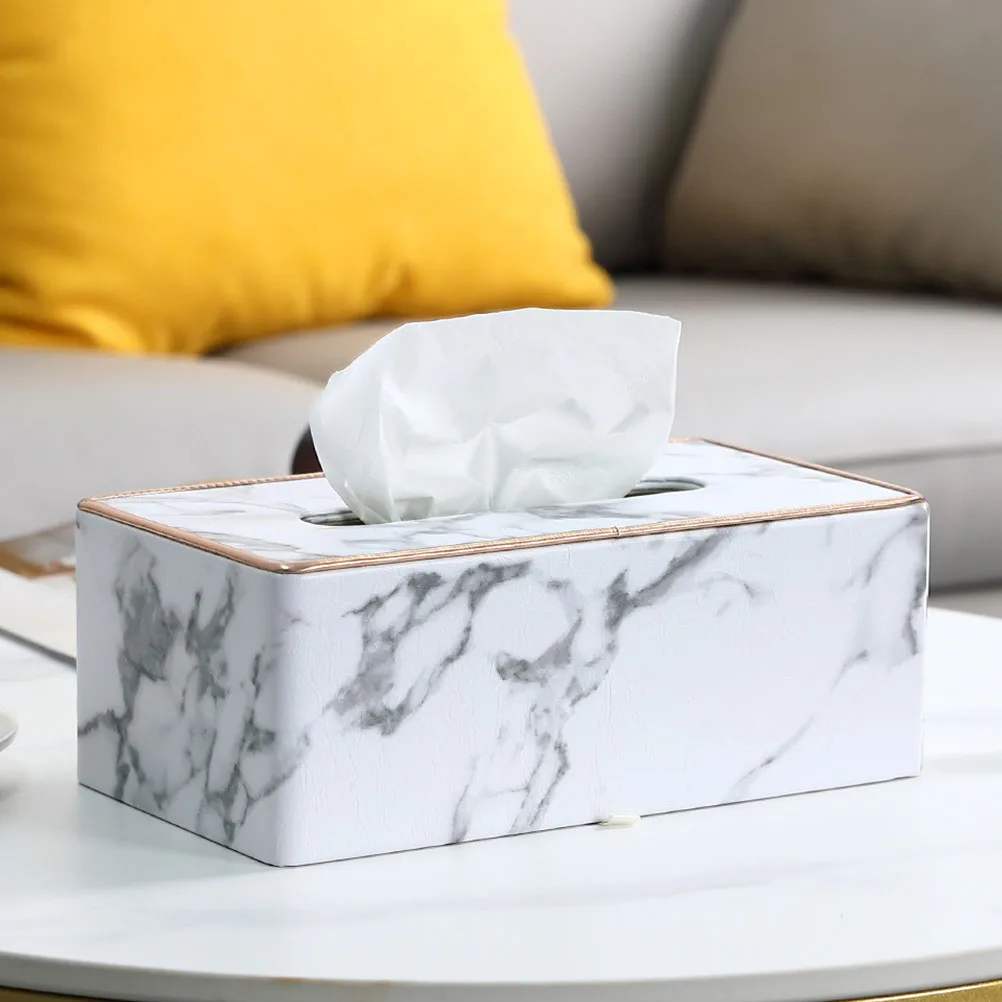 Marble Pattern Tissue Box Holder Desktop Paper Napkin Storage Container Home Office Car Hotel Room
Marble Pattern Tissue Box Holder Desktop Paper Napkin Storage Container Home Office Car Hotel Room