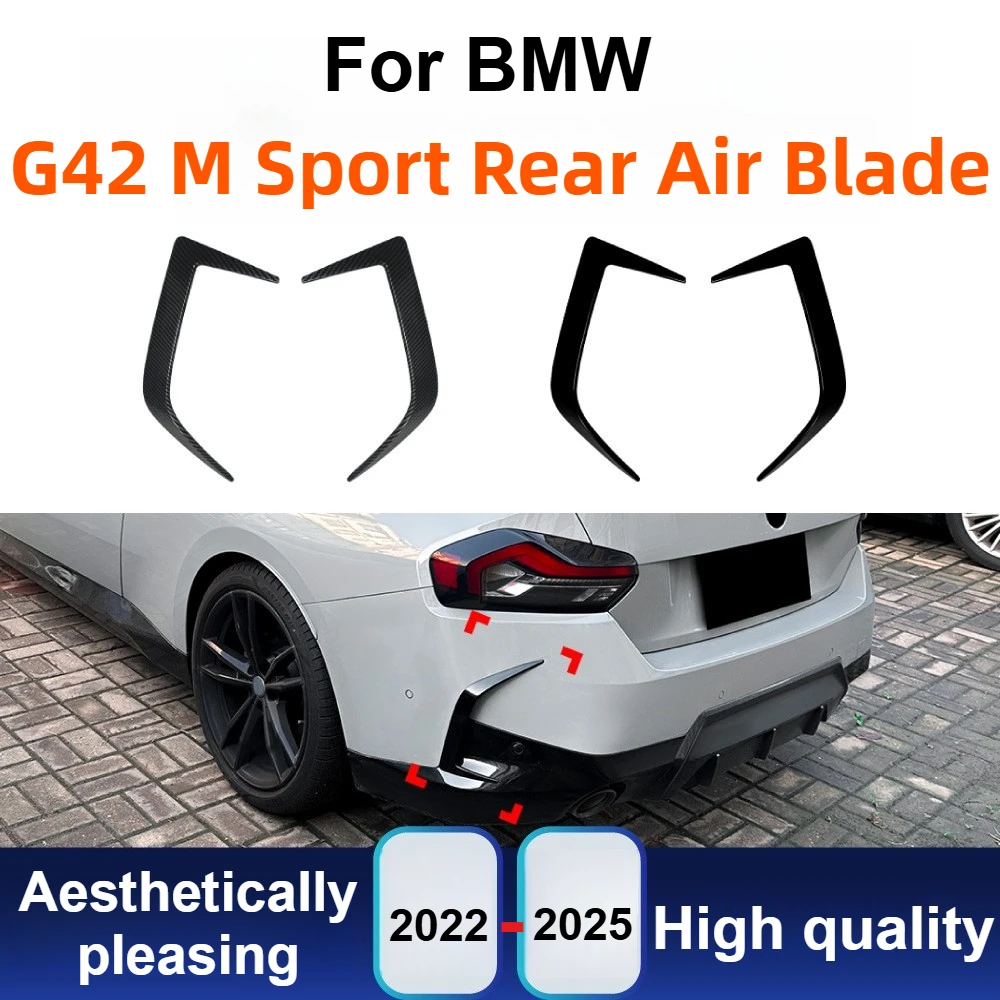 Для BMW 2 серии G42 M Sport 2022-2025 задняя наклейка на вентиляционное отверстие Canard, диффузор, аэроразветвитель, комплект модификации тюнинга из углеродного волокна
Для BMW 2 серии G42 M Sport 2022-2025 задняя наклейка на вентиляционное отверстие Canard, диффузор, аэроразветвитель, комплект модификации тюнинга из углеродного волокна