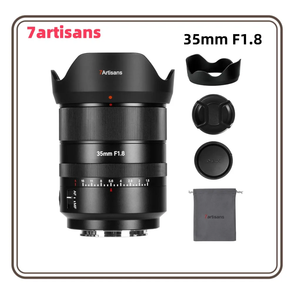 Объектив камеры 7artisans 35 мм F1.8 с автофокусом, полнокадровый, легкий, широкоугольный для Sony E Nikon Z L Mount FX A1 A9 A7M A7R A7S A7C
Объектив камеры 7artisans 35 мм F1.8 с автофокусом, полнокадровый, легкий, широкоугольный для Sony E Nikon Z L Mount FX A1 A9 A7M A7R A7S A7C
