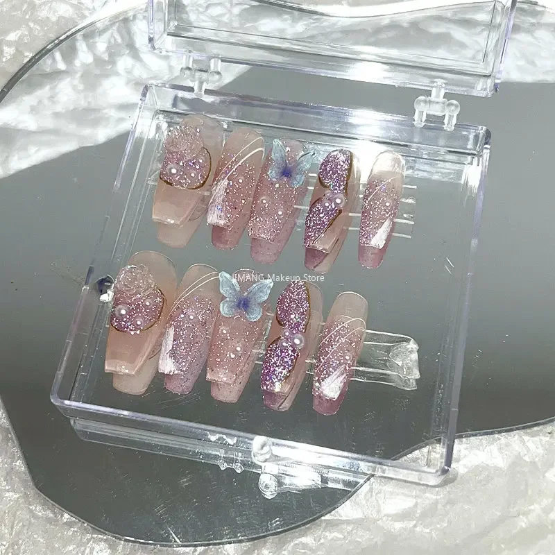 Handmade Flower Butterfly Press On Nails Y2K Short Fake Nail With Glue Reusable Ballet Long Coffin False Nails Tips Art Gift
Handmade Flower Butterfly Press On Nails Y2K Short Fake Nail With Glue Reusable Ballet Long Coffin False Nails Tips Art Gift